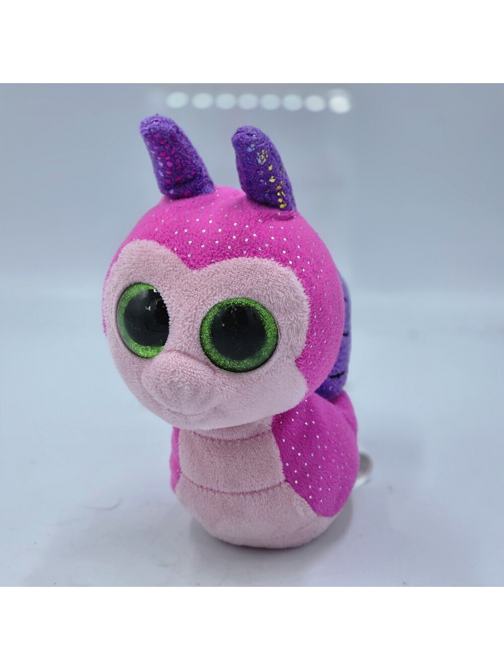 Ty Beanie Boos 6" SCOOTER the Snail Plush Stuffed Animal Toy Glitter Eyes 2016